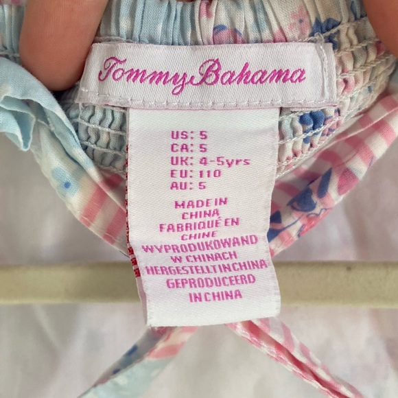 Tommy Bahama girls size 5 patchwork tiered cotton dress - Picture 3 of 7